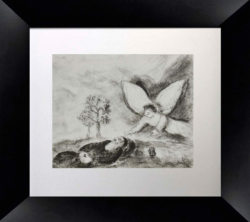 Gone to sleep in the desert, Elijah by Marc Chagall