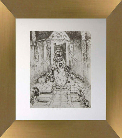 Solomon in His Throne by Marc Chagall