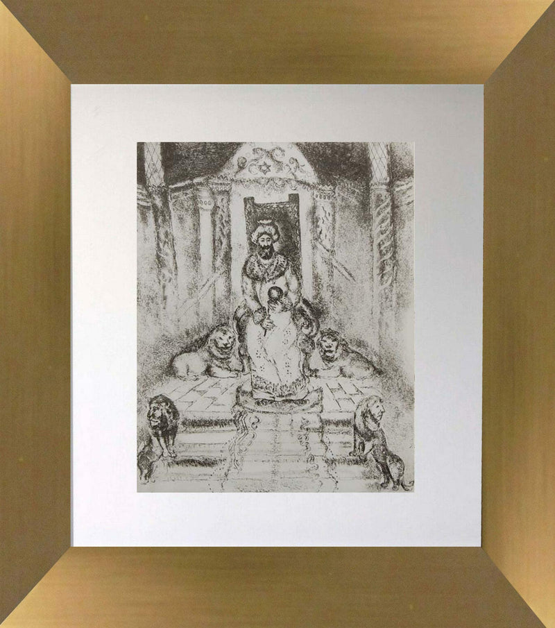 Solomon in His Throne by Marc Chagall