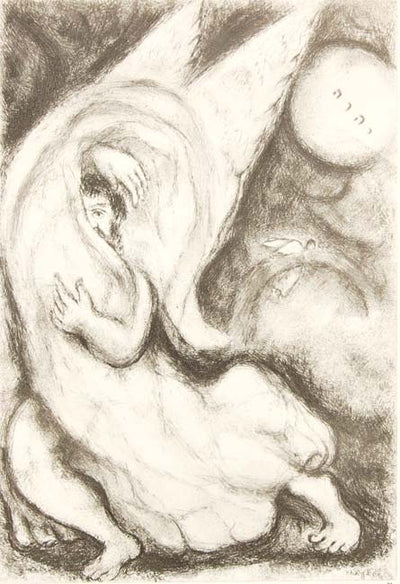 I concealed my face from you for but a moment, but with loving-kindness to time indefinite I will have mercy upon you by Marc Chagall