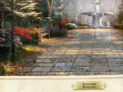 Savannah Romance By Thomas Kinkade - 2011 Signed In Plate Offset Lithograph