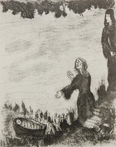 Moses Saved from the Nile River by Pharoah's Daughter by Marc Chagall