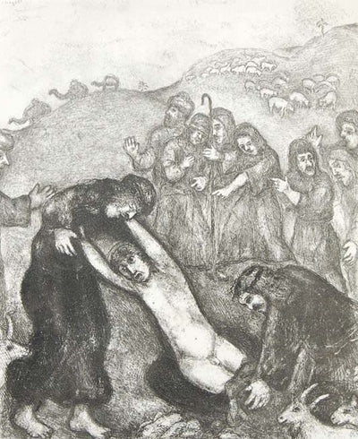 Joseph Attacked and Stripped By His Brothers by Marc Chagall