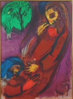 David (I) by Marc Chagall Original Color Lithograph