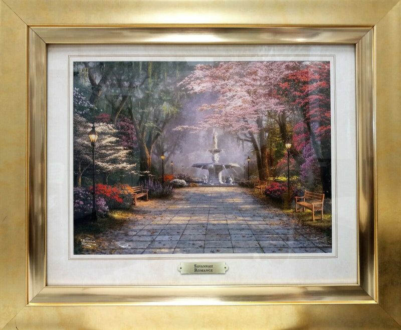 Savannah Romance By Thomas Kinkade - 2011 Signed In Plate Offset Lithograph