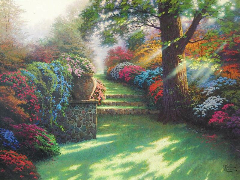 Pathway To Paradise By Thomas Kinkade - 2011 Signed In Plate Offset Lithograph