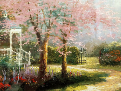 Morning Dogwood By Thomas Kinkade 2011 Signed In Plate Offset Lithograph
