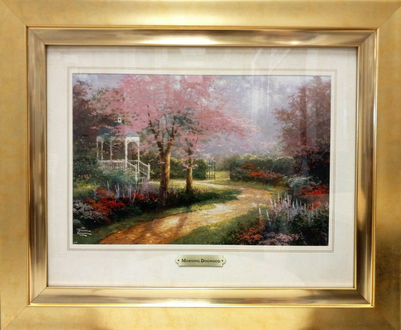 Morning Dogwood By Thomas Kinkade 2011 Signed In Plate Offset Lithograph