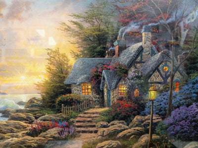 Seaside Hideaway By Thomas Kinkade - 2011 Signed In Plate Offset Lithograph