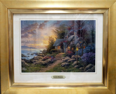 Seaside Hideaway By Thomas Kinkade - 2011 Signed In Plate Offset Lithograph