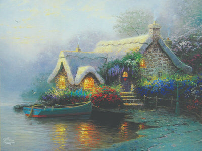 Lochaven Cottage By Thomas Kinkade - 2011 Signed In Plate Offset Lithograph