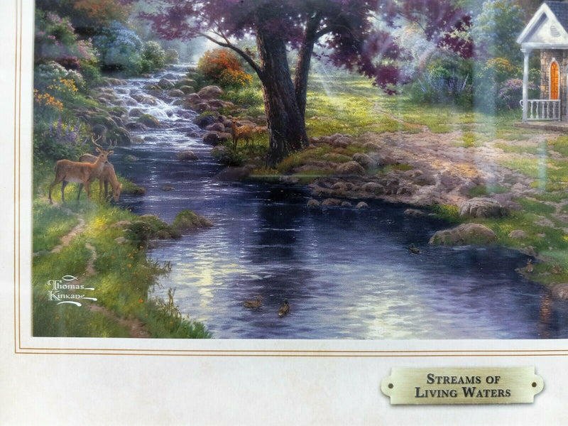 Streams Of Living Water By Thomas Kinkade 2011 Signed In Plate Offset Lithograph