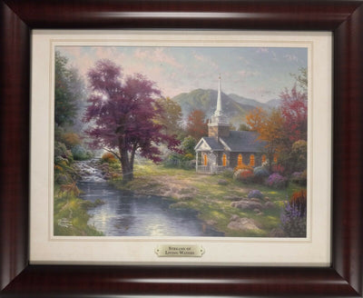 Streams Of Living Water By Thomas Kinkade 2011 Signed In Plate Offset Lithograph