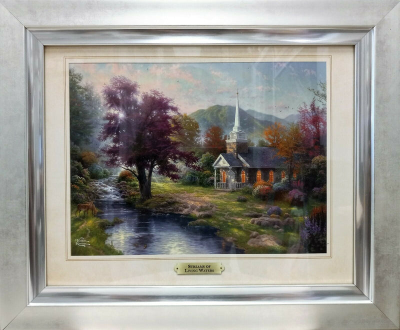 Streams Of Living Water By Thomas Kinkade 2011 Signed In Plate Offset Lithograph