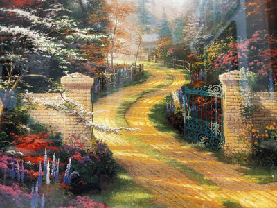 Spring Gate By Thomas Kinkade - 2011 Signed In Plate Offset Lithograph