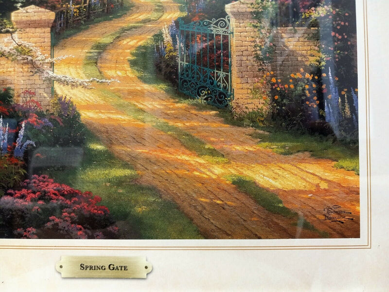 Spring Gate By Thomas Kinkade - 2011 Signed In Plate Offset Lithograph