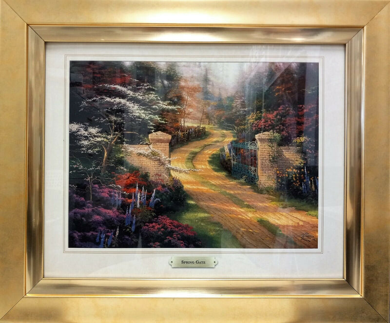 Spring Gate By Thomas Kinkade - 2011 Signed In Plate Offset Lithograph