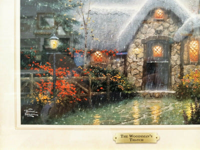 Woodsman's Thatch By Thomas Kinkade - 2011 Signed In Plate Offset Lithograph