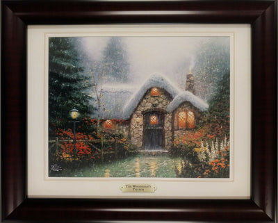 Woodsman's Thatch By Thomas Kinkade - 2011 Signed In Plate Offset Lithograph