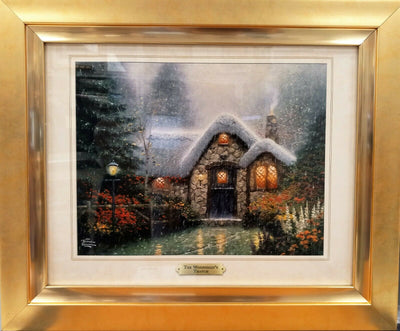 Woodsman's Thatch By Thomas Kinkade - 2011 Signed In Plate Offset Lithograph