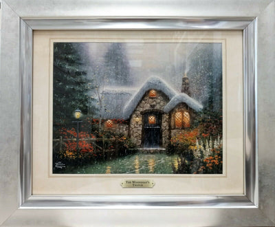 Woodsman's Thatch By Thomas Kinkade - 2011 Signed In Plate Offset Lithograph