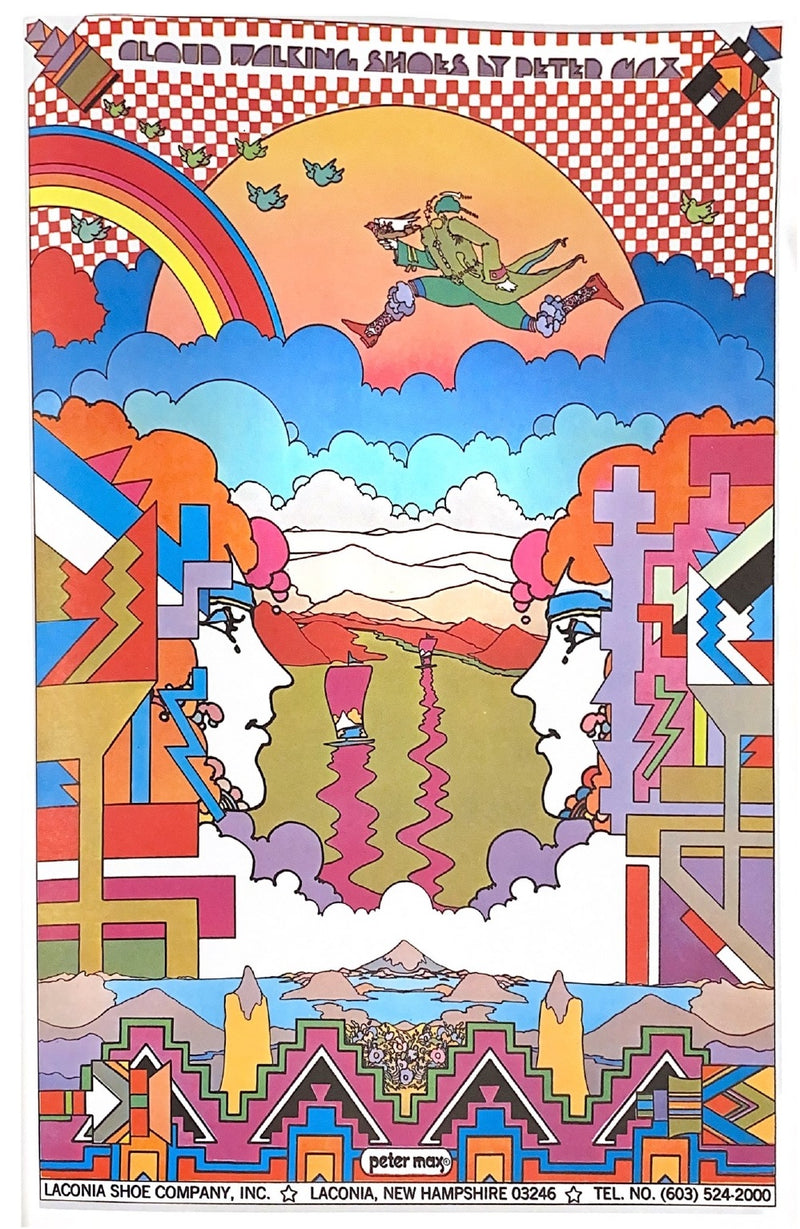 Cloud Walking by Peter Max Unframed