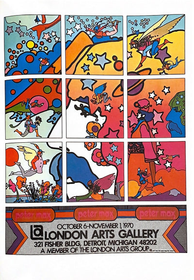 London Arts Gallery 1970 by Peter Max