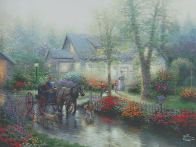 Sunday Outing By Thomas Kinkade - 2011 Signed In Plate Offset Lithograph