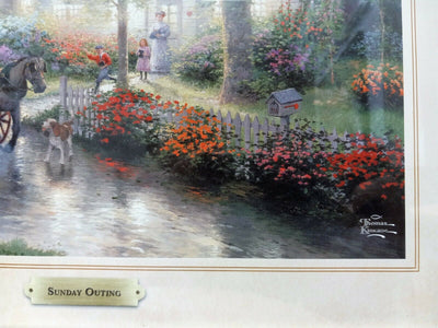 Sunday Outing By Thomas Kinkade - 2011 Signed In Plate Offset Lithograph