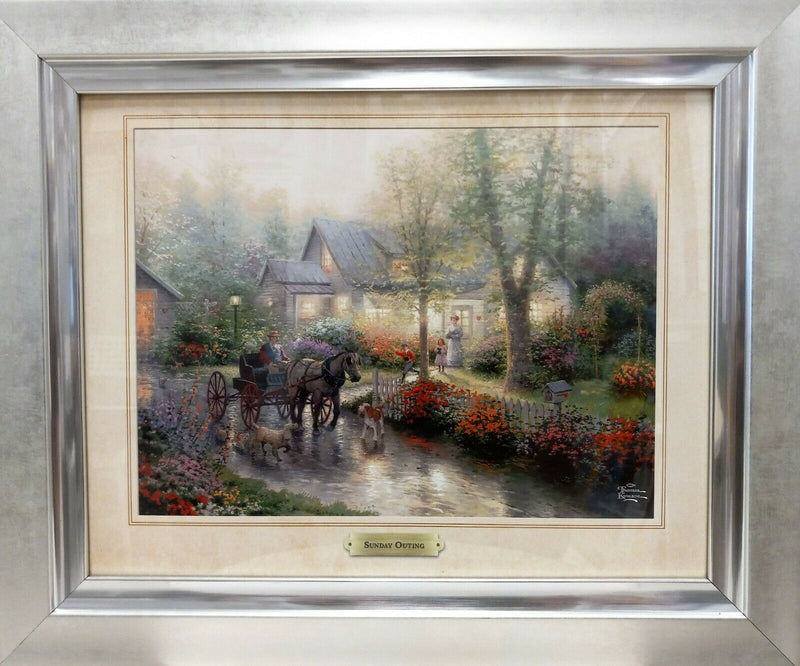 Sunday Outing By Thomas Kinkade - 2011 Signed In Plate Offset Lithograph