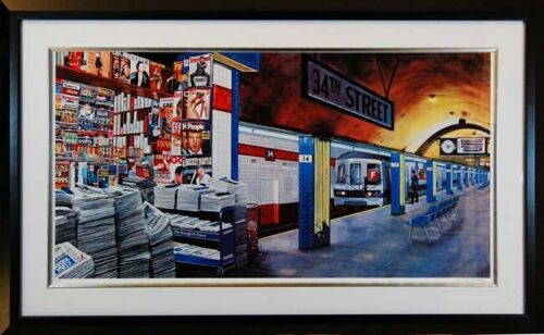 34th Street - Ken Keeley - 1995 - Framed Serigraph on paper Limited Edition