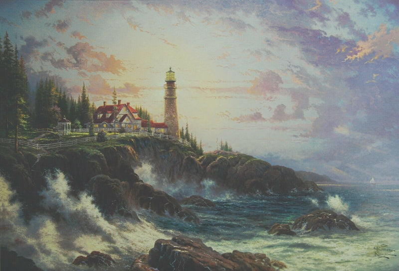 Clearing Storms By Thomas Kinkade - 2011 Signed In Plate Offset Lithograph