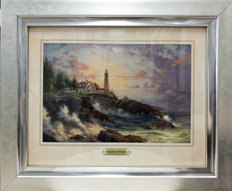 Clearing Storms By Thomas Kinkade - 2011 Signed In Plate Offset Lithograph