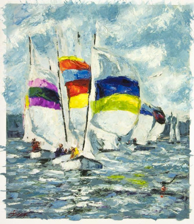 Colored Sails III by Elena Bond