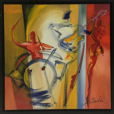 Jam Session Three by Alfred "Alex" Gockel Original Acrylic on Canvas