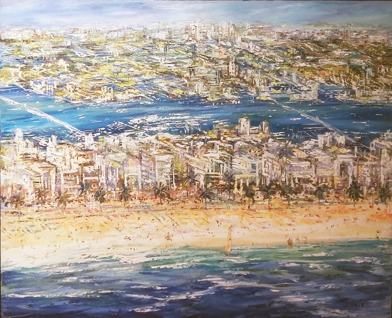 Fort Lauderdale by Duaiv UNFRAMED Oil on Canvas
