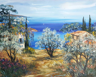 Riviera Dream by Duaiv Original Oil on Canvas