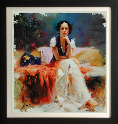 First Glance By Pino - Figurative Framed Fine Art Signed