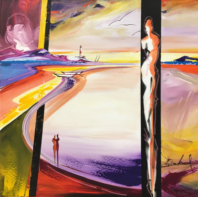 Distant Shores by Alfred "Alex" Gockel Original Acrylic on Canvas