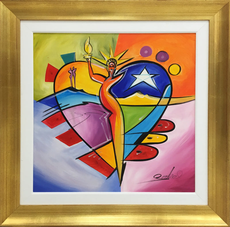 Under Her Spell by Alfred "Alex" Gockel Original Acrylic on Canvas