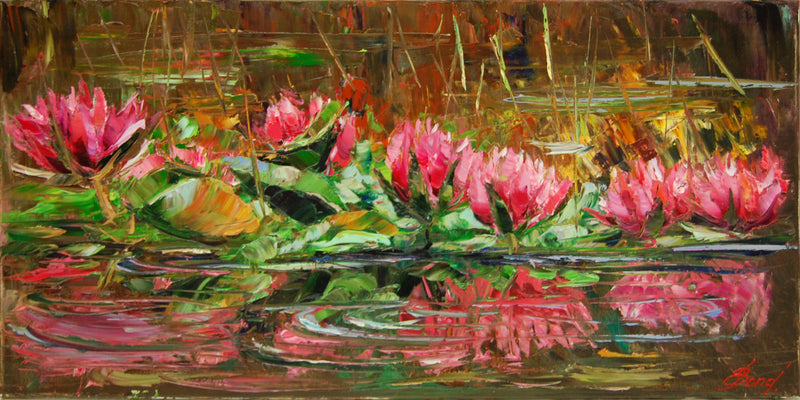 Enchanted Lilies by Elena Bond UNFRAMED Acrylic Canvas