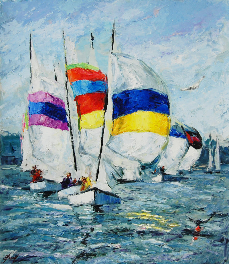 Vibrant Sails by Elena Bond