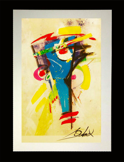 Untitled Mixed Media By Alfred Gockel Original Framed Hand Embellished Singed