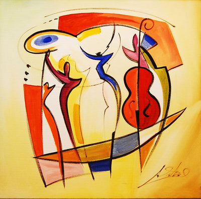 Rock the Boat by Alfred "Alex" Gockel Original Oil on Canvas