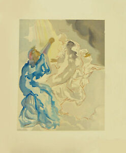 Divine Comedy: New Image of Beatrice 1960 Original Woodblock print