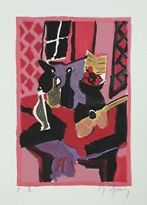 La Chambre du Musicen by MARCEL MOULY Hand Signed in Pencil