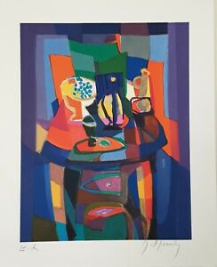 Salon Cubiste (Cubist Salon) by MARCEL MOULY Framed Fine Art with COA
