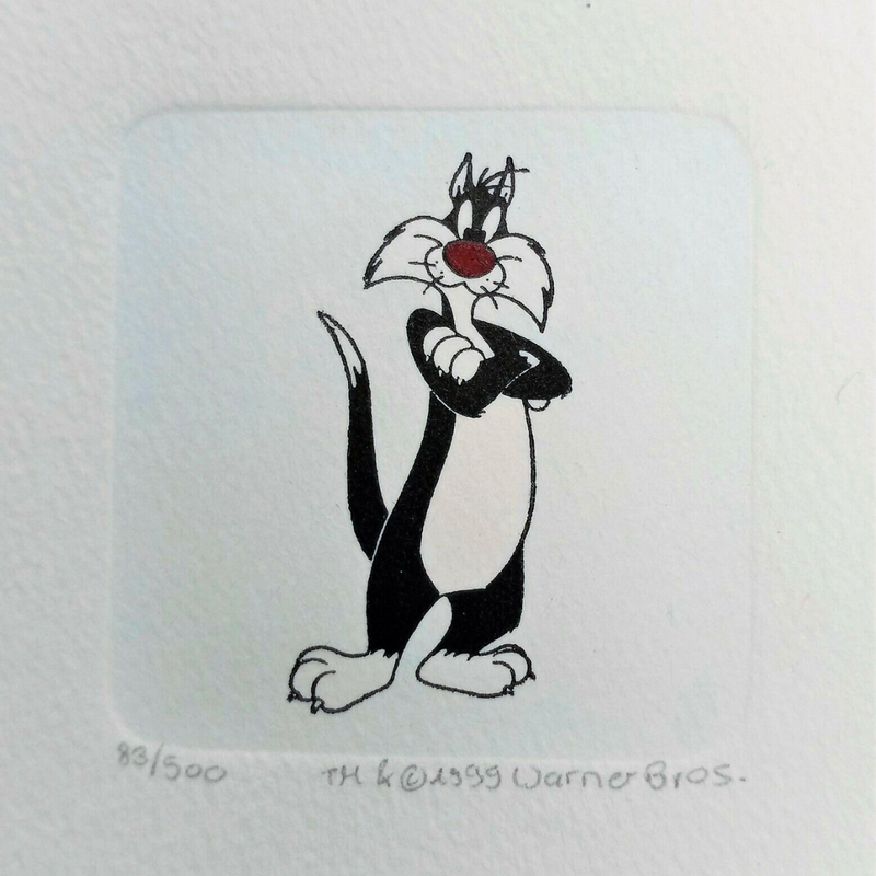 Warner Brothers Studio Sylvester Etching