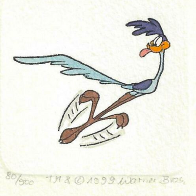 Road Runner Etching III, Warner Brothers Studios