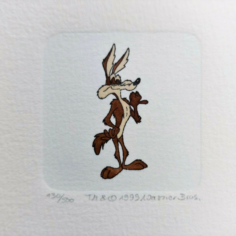 Warner Brothers Wile E Coyote Etching IV